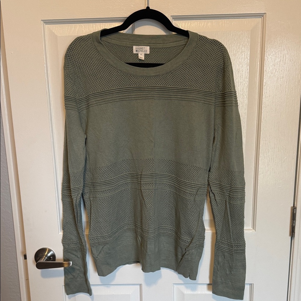 Market & Spruce Sage Crew Neck Sweater